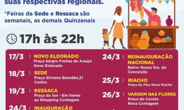 GERAÇÃO DE RENDA. Feiras da Economia Solidária retornam às atividades a partir desta quinta-feira (17/3)