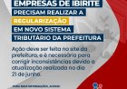 Empresas de Ibirité devem realizar a regularização cadastral em novo sistema da Prefeitura