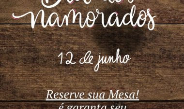 Cardápio especial para o dia dos namorados