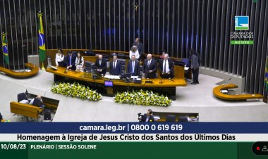 Homenagem da câmara federal A Igreja de Jesus Cristo dos Santos dos últimos Dias